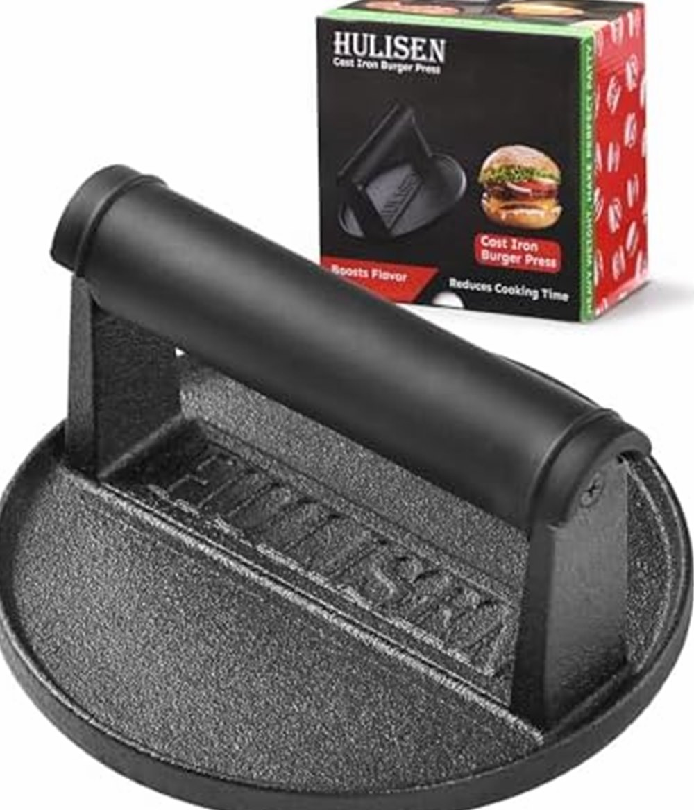 Cast Iron Burger Press, Pre-Seasoned 6-inch — photo 2 of 7