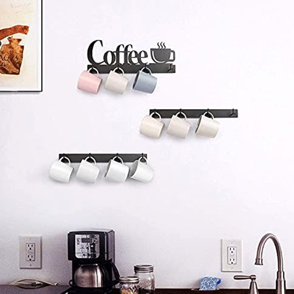 Coffee Mug Wall Rack, 12 Hooks — photo 6 of 7