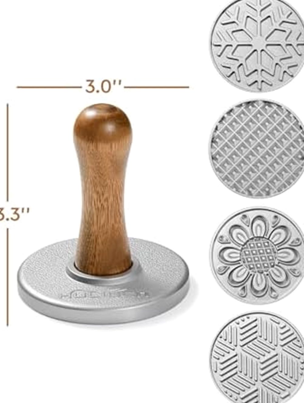 Cookie Stamps, Set of 4 with Wooden Handles — photo 5 of 7