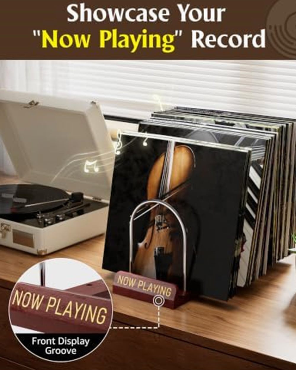 Expandable Vinyl Record Storage, 30–70 LPs — photo 3 of 7